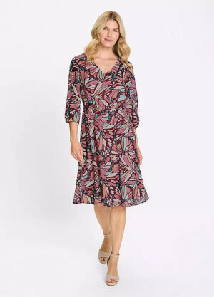 V-Neck Knee Length Dress (Size M)